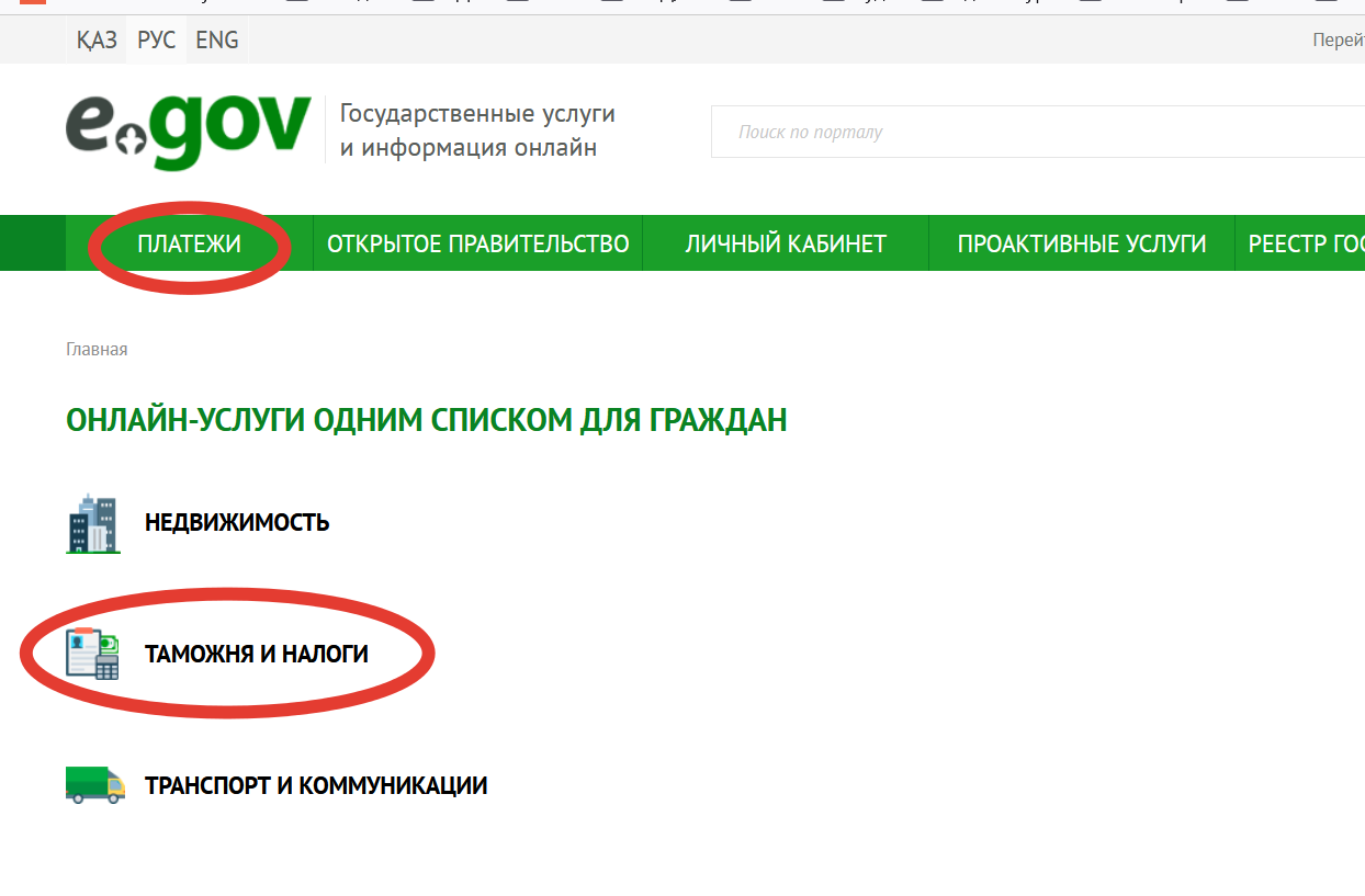 Оплата госпошлины на портале Электронного правительства